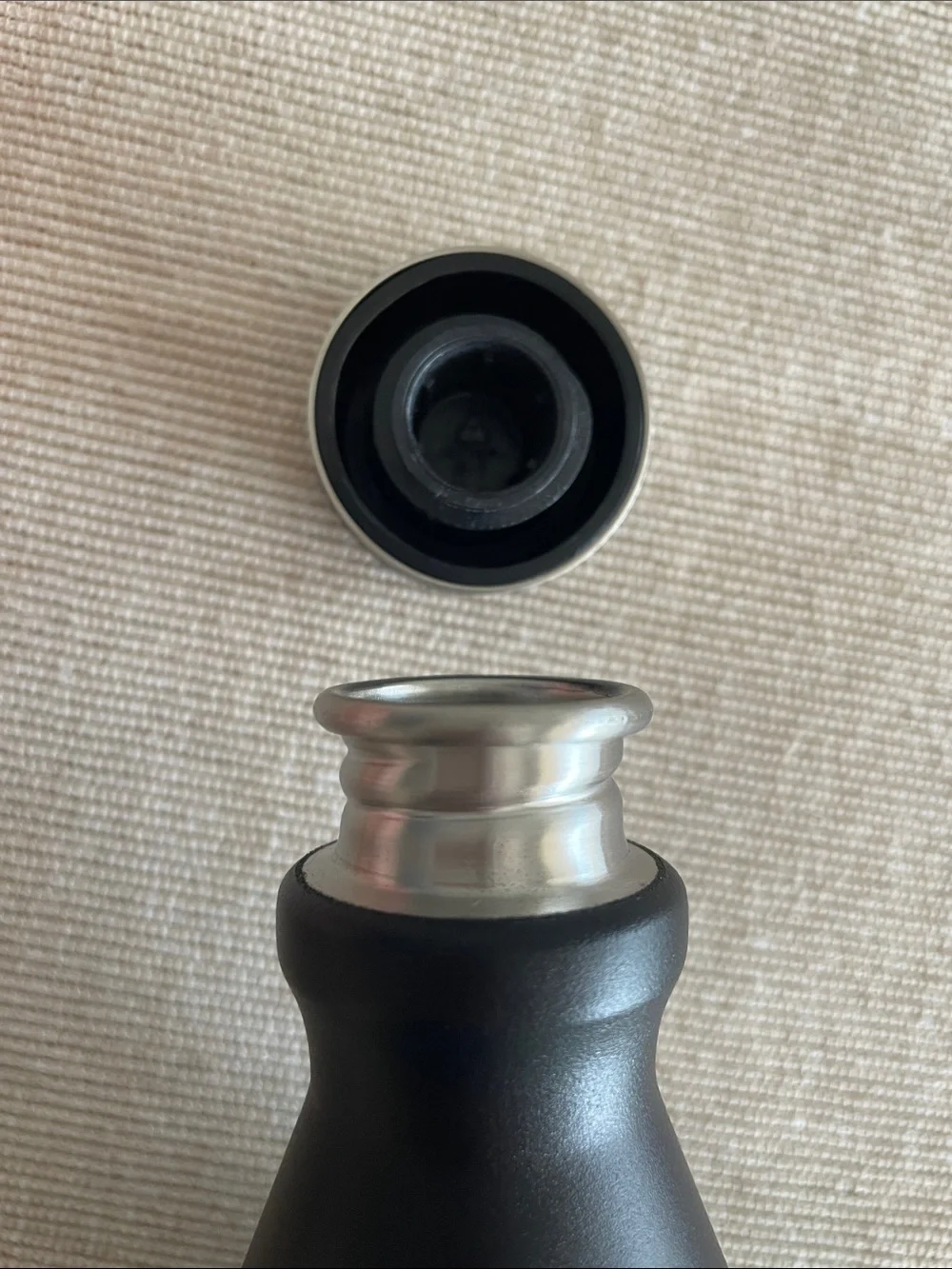 Stanley Black Insulated Bottle with White & Pink Accents - Picture 6 of 7